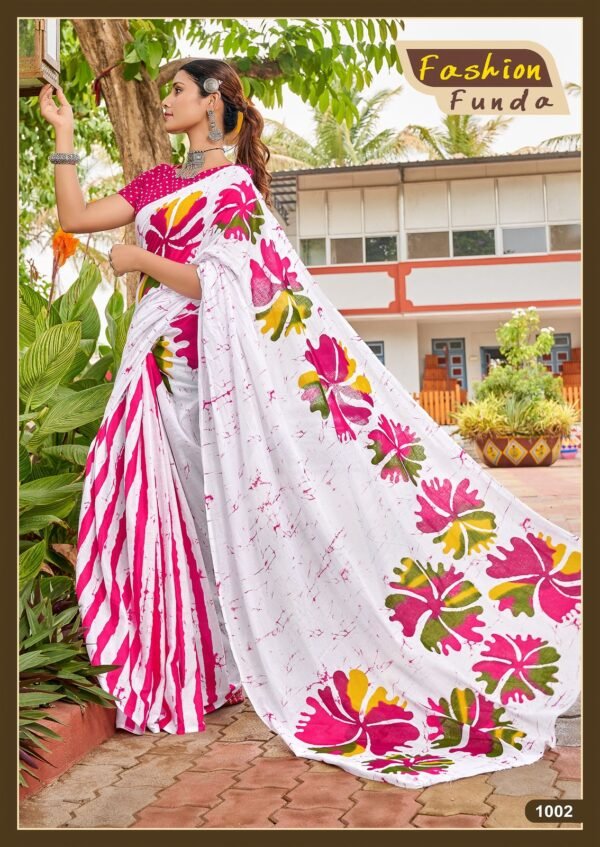 Pure Cotton Block Printed Saree