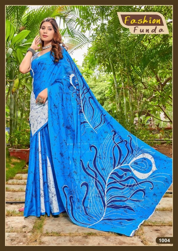 Pure Cotton Block Printed Saree
