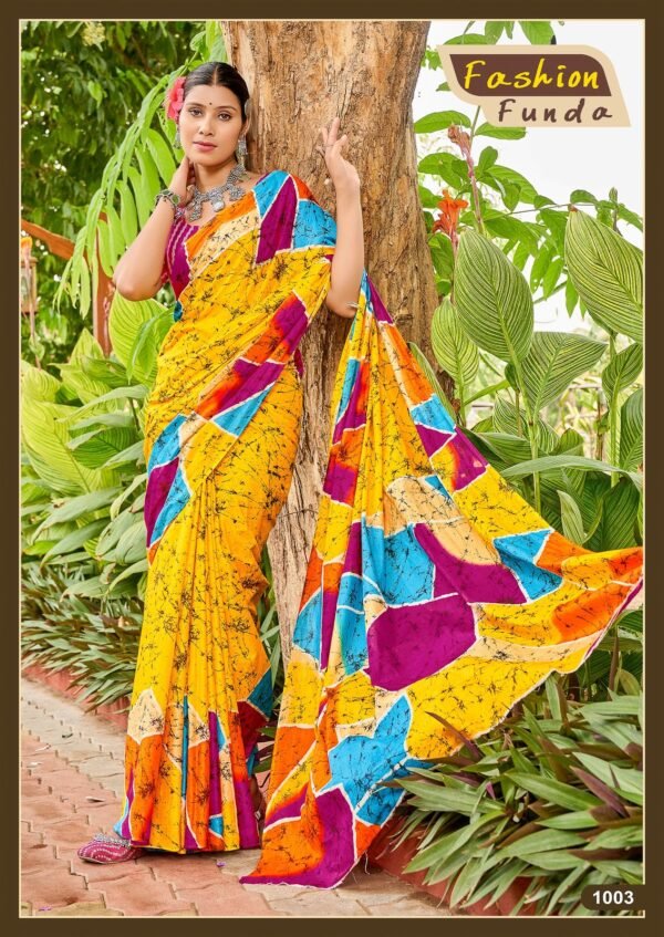 Pure Cotton Block Printed Saree