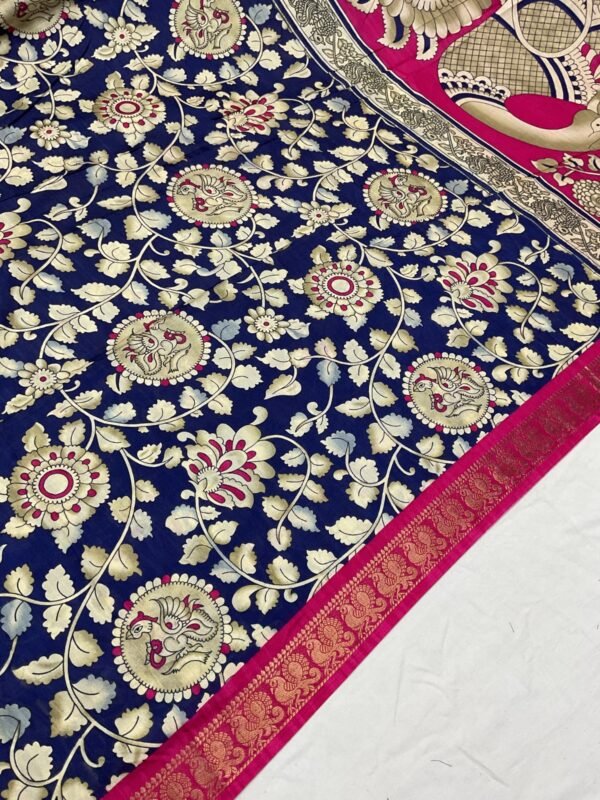 WhatsApp Image 2025-09-08 at 12.42.46 PM Vivanka Premium Air India – Deer & Peacock Jacquard Saree