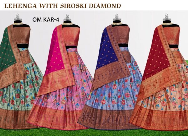 Lehenga with siroski diamond