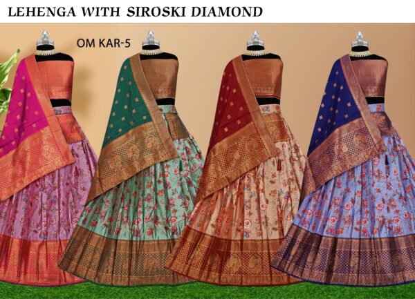 Lehenga with siroski diamond